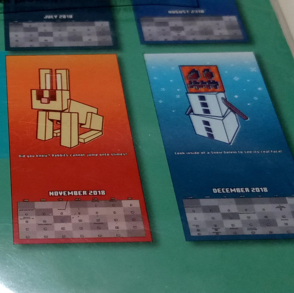 NIP Minecraft 2018 Collectible 16-Month Calendar
